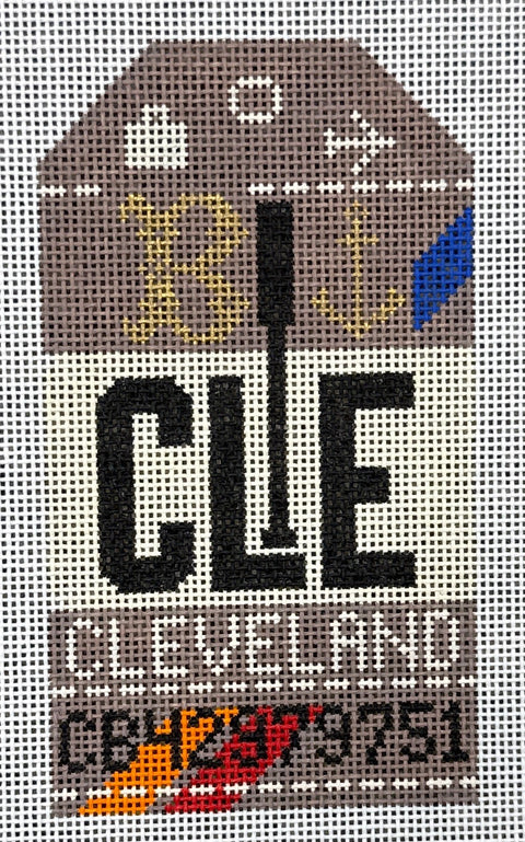 Retro Travel Tag - Cleveland