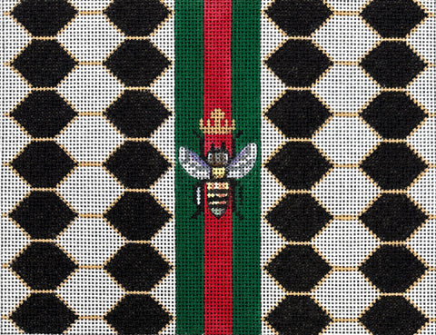 Black White Hex Bee