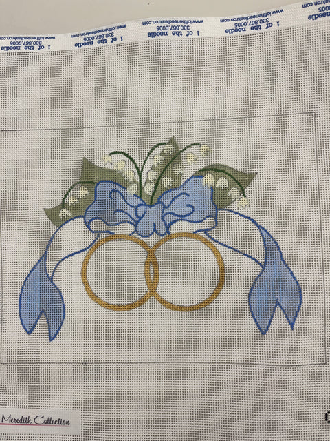 Just Married Rings Pillow/