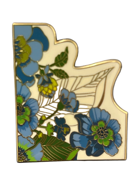 Blue Floral Needle Minder