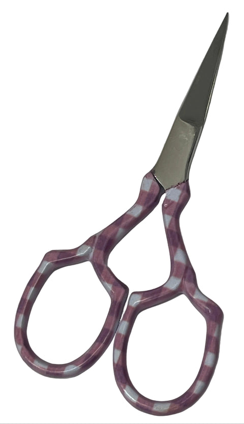 4" Purple Gingham Scissors