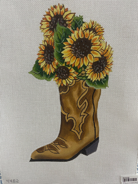 Sunflowers in Cowboy Boot