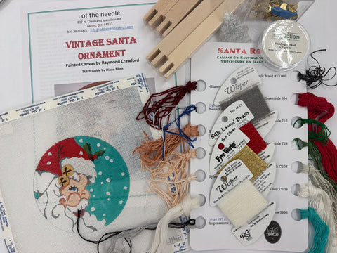 Vintage Santa Ornament Kit