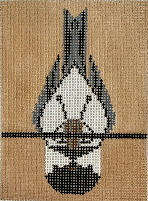 Chickadee Calisthenics Ornament - Charley Harper