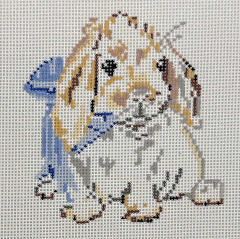 Bunny with Blue Bow