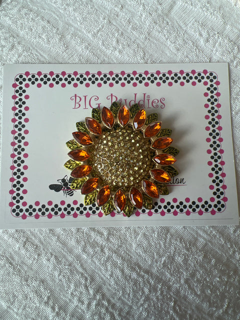 Big Buddies Magnetic Needle Minder - Sunflower