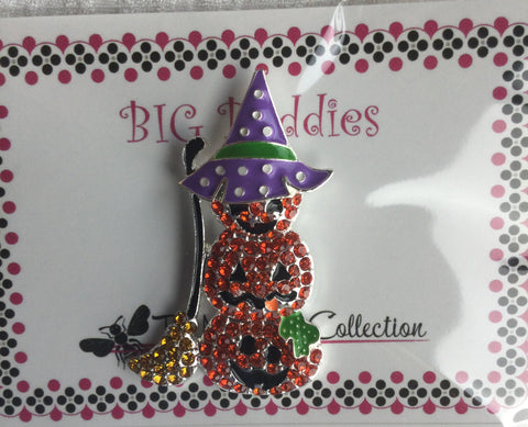 Big Buddies Magnetic Needle Minder - Jack o lantern Stack