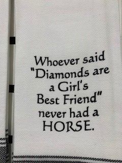 Diamonds best friend...Horse