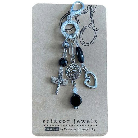 Dragonfly Scissors Jewel Fob