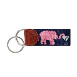 Elephant Martini Key Fob