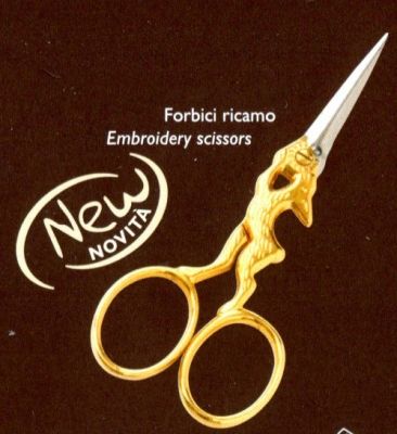 Embroidery Scissors with Gold Rabbit