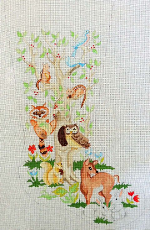 Forest Critters Christmas Stocking