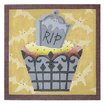 Gravestone Halloween Cupcake