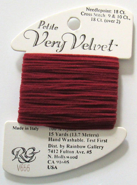 Petite Very Velvet V655 Dark Red