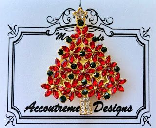 Poinsettia Tree Magnet