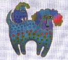 Poodle and Pup by Laurel Burch