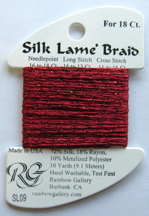 Silk Lame SL09 Dark Red