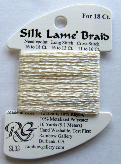 Silk Lame Eggshell