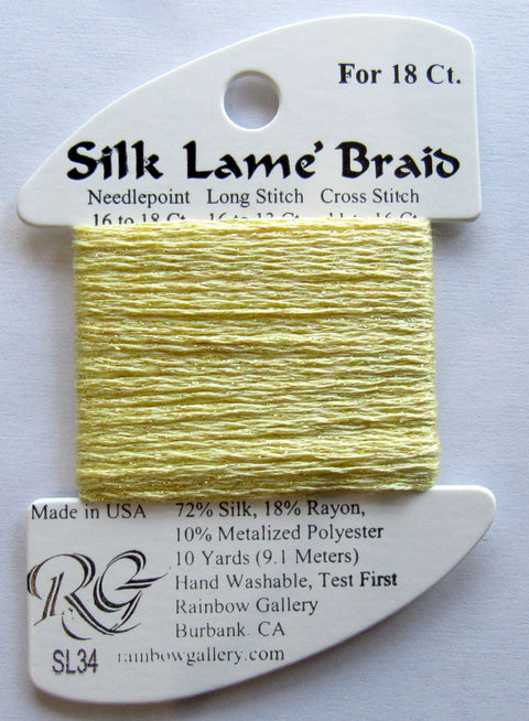 Silk Lame Lemon