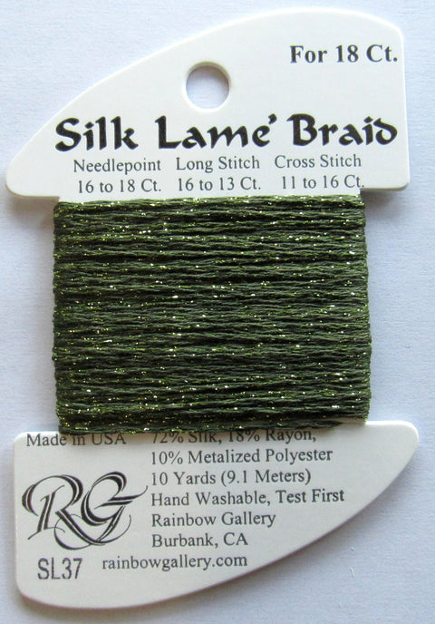 Silk Lame SL37 Dark Avocado