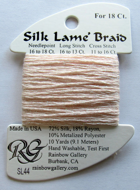 Silk Lame Lt Shell Pink