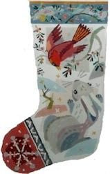 Snow Squirrel Christmas Stocking