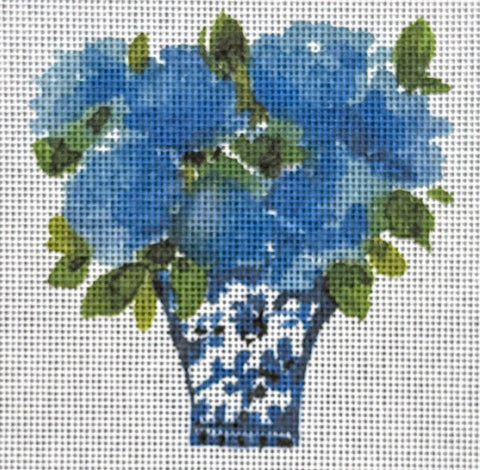 Chinoiserie Blue Flowers