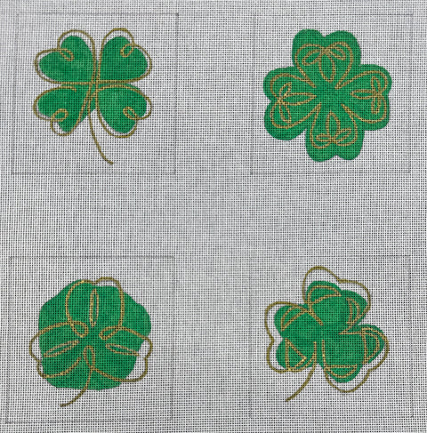Irish Clover Coasters