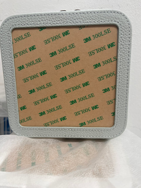 5" Leather Jewelry Box ICE BLUE