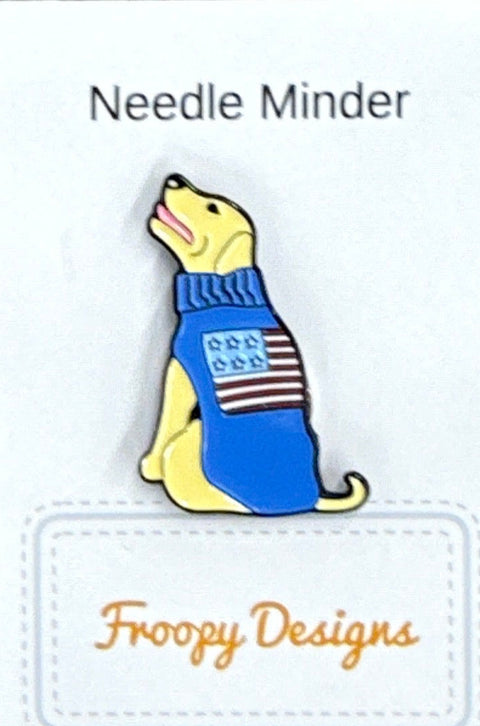 Lab with Sweater Needle Minder