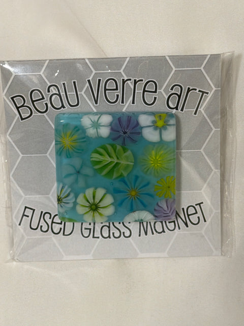 Aqua Floral Needle Minder