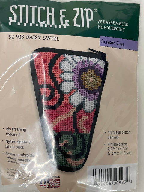 Kit: Stitch & Zip Scissor Case Daisy Swirl