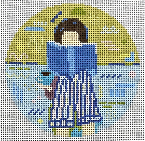 Reading Girl Round