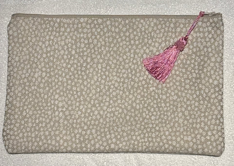 Anna Clutch Small  - Taupe Raindrops
