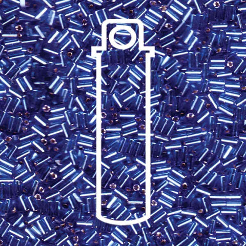 Bugle Bead #1 (3MM) Miyuki Silver Lined Sapphire