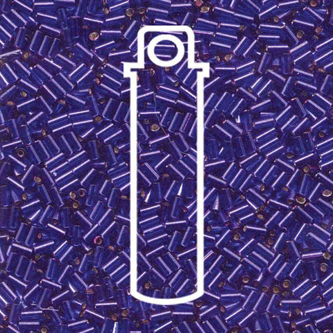 Bugle Bead #1 (3MM) Miyuki Silver Lined Violet