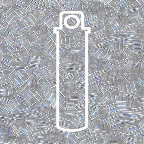 Bugle Bead #1 (3MM) Japanese Crystal Clear