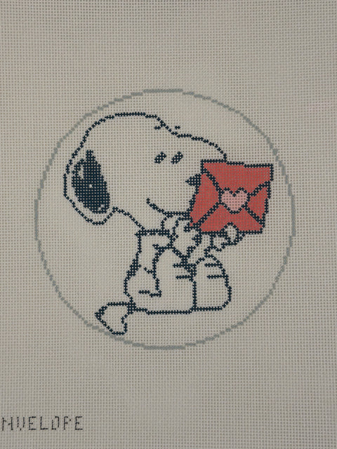 PEANUTS- Snoopy Reading Valentine