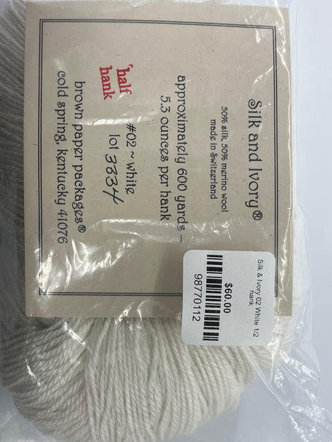 Silk & Ivory 02 White 1/2 hank