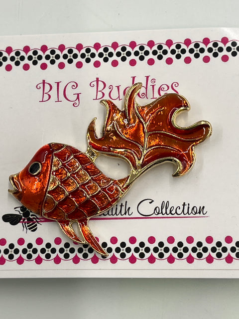 Big Buddies Magnetic Needle Minder -Goldfish