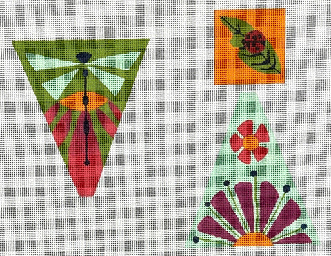Spring Garden Scissor Case w/Fob