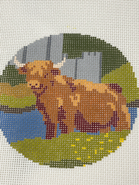 Highland Cow Round