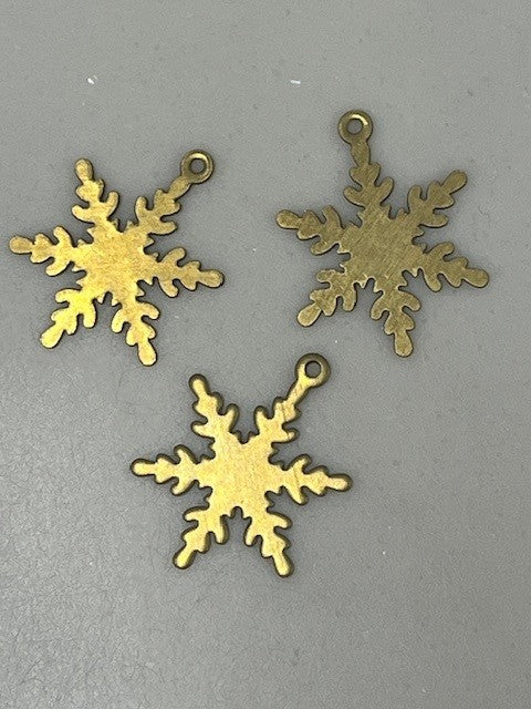 Brass Snowflake Embellishment