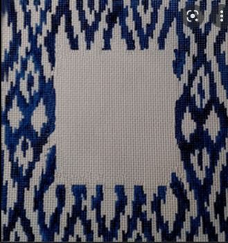 Blue Ikat Frame - Available inPink 