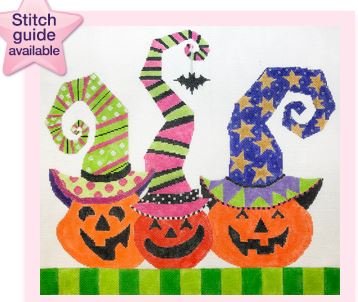 Pumpkin Party Trio with Stitch Guide 