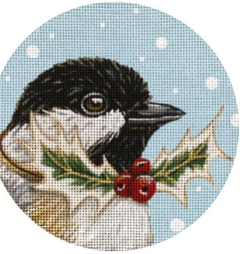 Festive Chickadee Ornament 