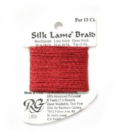 Silk Lame #13 LB08 Red