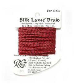 Silk Lame #13 LB09 Dark Red