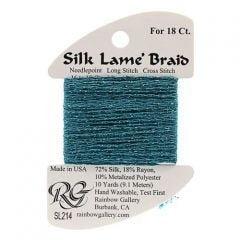 Silk Lame #13 214 Lake Blue