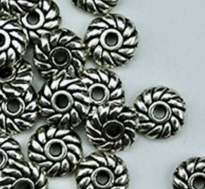 Metallic Silver Coil